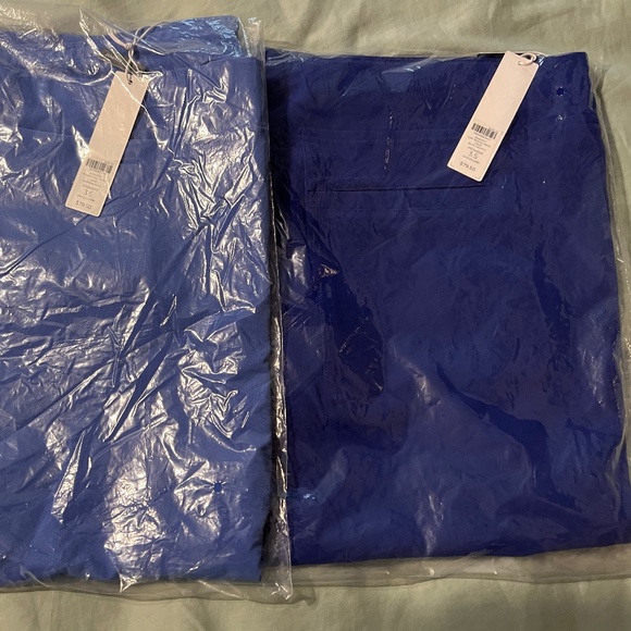 Chico's Zenergy UPF Bungee Cropped Pants - Size 3.5 (18) -(Royal) Blue Grotto - Picture 1 of 3